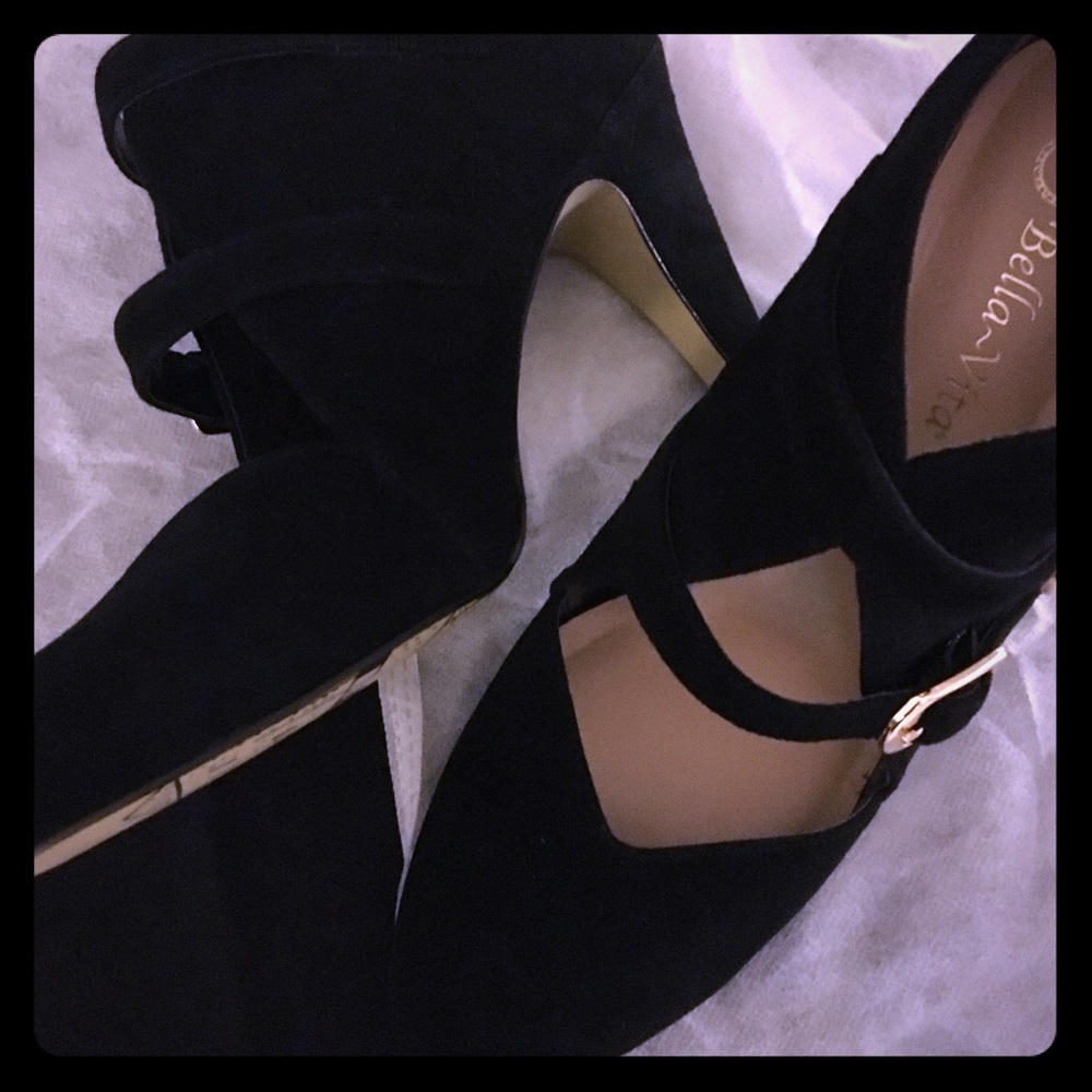 Bella Vita black suede ankle booties (price firm)